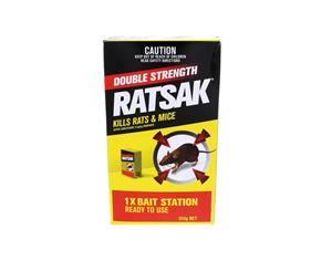 Ratsak Double Strength Rat Mouse Pellets Bait Station Warfarin Yates 350g