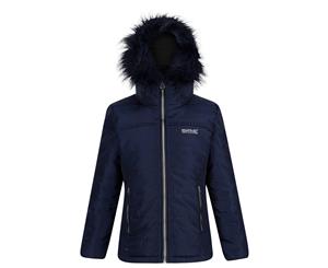 Regatta Childrens/Kids Westhill Faux Fur Trim Hooded Jacket (Navy) - RG4540