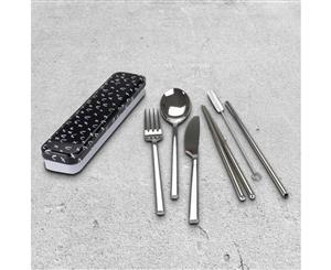 Retro Kitchen Stainless Steel Cutlery Set With Tin