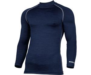 Rhino Mens Lightweight Quick Dry Long Sleeve Baselayer Top - Navy Heather