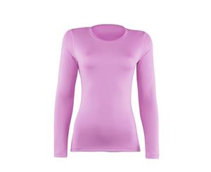 Rhino Womens/Ladies Sports Baselayer Long Sleeve (Hot Pink) - RW2829