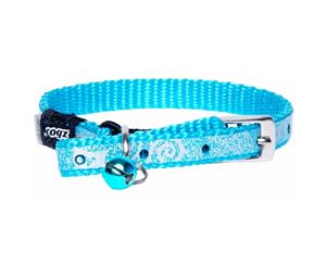 Rogz Sparklecat Pin Buckle Collar Turquoise