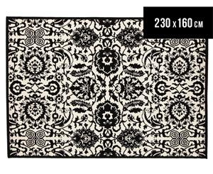 Rug Culture 230x160cm Funky Lace Rug - Black/White