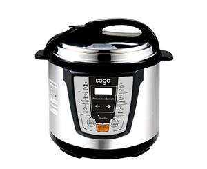 SOGA Electric Stainless Steel Pressure Cooker 8L 1600W Multicooker 16