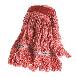 Sabco Professional 350g Red Premium Grade Loop Banded Mop Head