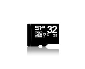 Silicon Power Class10 Series Micro SD UHS-1 32GB w/ Adapter - Memory Card File Backup Storage