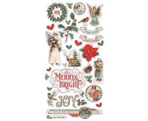 Simple Stories - Country Christmas Chipboard Stickers 6 inch X12 inch