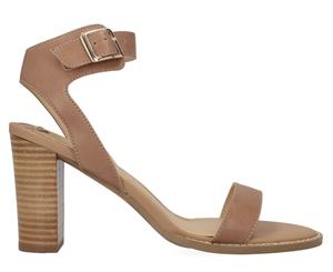 Siren Women's Lindsey Heeled Sandals - Camel Nappa Kid