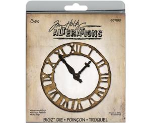 Sizzix Bigz Die By Tim Holtz 5.5&quotX6"-Weathered Clock