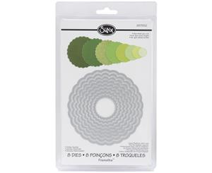 Sizzix Framelits Dies 8/Pkg-Scallop Circles