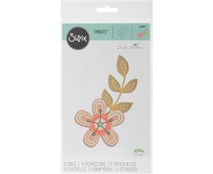 Sizzix Thinlits Dies 5/Pkg-Intricate Garden Flowers