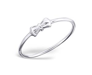 Sterling Silver Bow Midi Ring