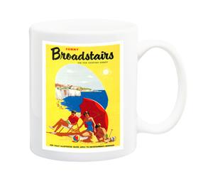 Sunny Broadstairs Kent Travel Poster Mug - 11 Fluid Oz