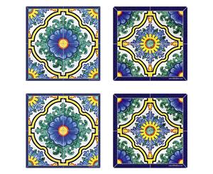 Telki Milano Coasters Packs 4 Pcs 10X10Cm Positano A