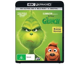 The Grinch 2019 Release 4K Ultra HD Blu-ray Digital Download UHD Region B