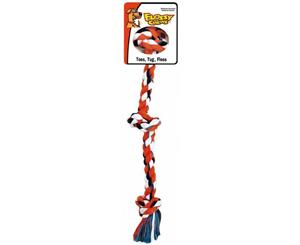 Three Knot Flossy Chews Dog Rope Toy - Medium (51cm) (Mammoth)