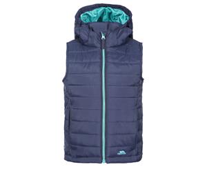 Trespass Girls Aretha Hooded Casual Gilet (Navy) - TP4540