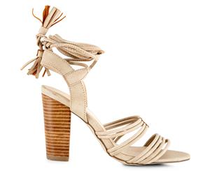 Verali Women's Cortina Block Heels - Tan Smooth