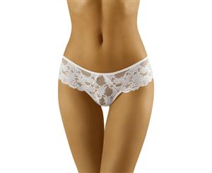 Wolbar Deva Floral Lace Brief - White