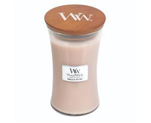 Woodwick Large Candle - Vanilla & Sea Salt