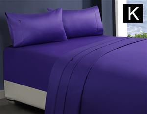 1000TC King Sheet Set in Violet Egyptian Cotton