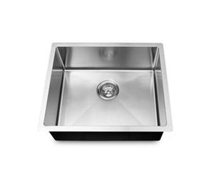 1.2mm Round Corner Stainless Steel Handmade Single Bowl Top/Flush/Undermount Kitchen/Laundry Sink 440*440*205mm