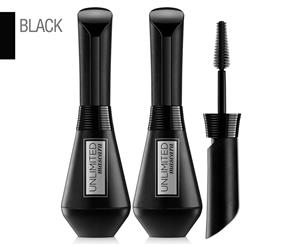 2 x L'Oral Paris Unlimited Mascara - Black