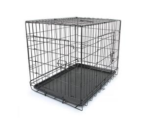 30" Dog Crate Cage with 2 Doors