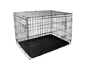 30" Medium Size Collapsible Pet Puppy Dog Cage Metal Crate Kennel Rabbit House