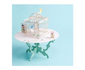 3d Pop Up Bird Cage Greeting Card