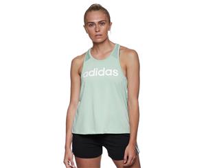 Adidas Women's D2M Lo Tank - Green Tint/White