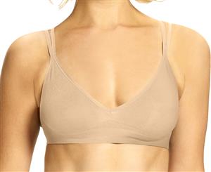 Ambra Women's Seamless Singles Triangle Bra - Nude