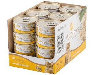 Applaws Natural Cat Food Chicken Breast Tin 70g 24's (A5265)