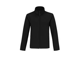 B&C Mens Two Layer Water Repellent Softshell Jacket (Black/ Black) - RW4835