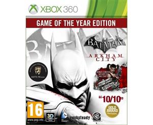 Batman Arkham City Game of the Year Edition GOTY Game XBOX 360