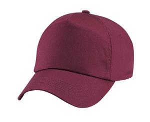 Beechfield Plain Unisex Junior Original 5 Panel Baseball Cap (Burgundy) - PC2109