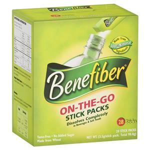 Benefiber Natural Fibre Supplement On-the-Go Stick 28 Pack