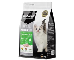 Black Hawk Holistic Kitten Chicken & Rice 3kg Holistic Australian Made Premium