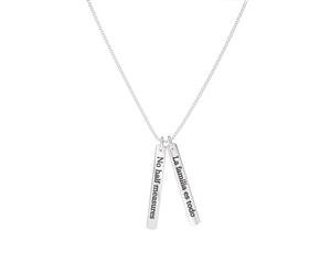 Breaking Bad Pendant Necklace For Women In Sterling Silver Design by BIXLER - Sterling Silver