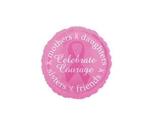 Breast Cancer Awareness 'Celebrate Courage' Foil Balloon