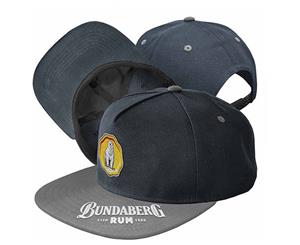 Bundy Bundaberg Rum Embroidered Flat Peak Hat Cap