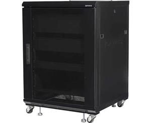 CFR2115B1 SANUS 15U AV Rack With Shelves &Door Removable Back & Side Panels Rack Spaces 15 15U AV RACK WITH SHELVES &DOOR