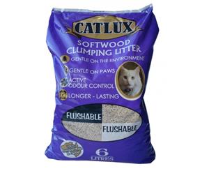 Catlux Odour Control Softwood Cat Clumping Litter 6L (CLC1020)