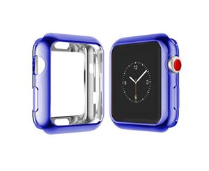 Catzon Apple Watch Screen Protector Soft TPU All Around Protective Case Ultra-Thin Anti-Scratch Bumper Cover Series 3- Blue