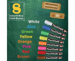 Children Puzzle Blackboard Decal with Marker Bright Colour Liquid Chalks Pen