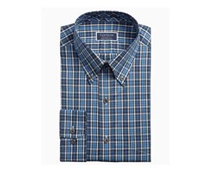 Club Room Mens Plaid Regular Fit Button-Down Shirt