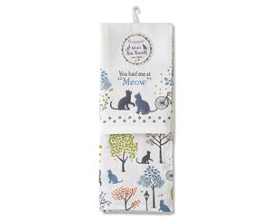 Cooksmart Pack of 2 Tea Towels You Had Me At Meow