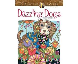 Creative Haven Dazzling Dogs Coloring Book