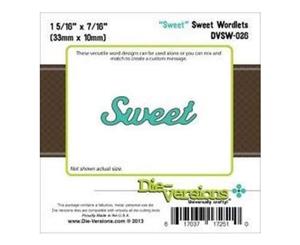 Die-Versions Sweet Wordlets Die Sweet 1.937In. X.4375In.