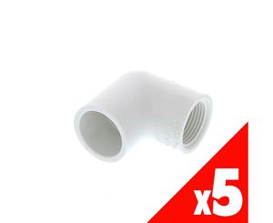 Dura Faucet Elbow PVC 3/4 Inch 407-007 Pressure Pipe Fitting Plumbing Water x5